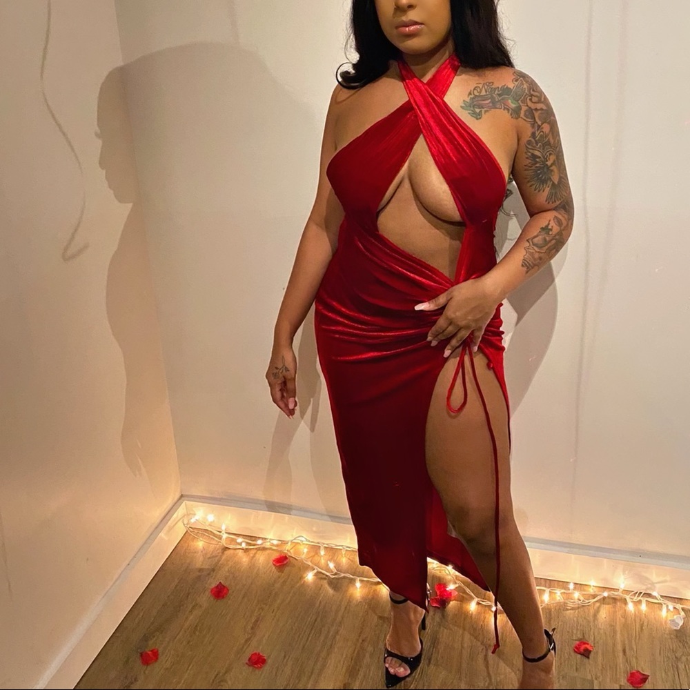 Red dress